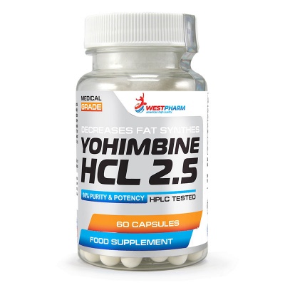  WestPharm  Yohimbine HCL 2.5 60 