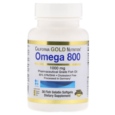  California Gold Nutrition Omega 800 1000  30 