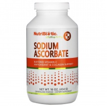  NutriBiotic Sodium Ascorbate Vitamine C, antioxidant + collagen support 454 