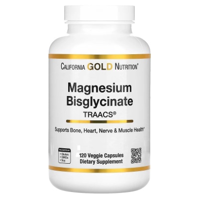  California Gold Nutrition Magnesium Bisglycinate 120 